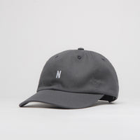 Norse Projects Twill Sports Cap in Magnet Grey thumbnail