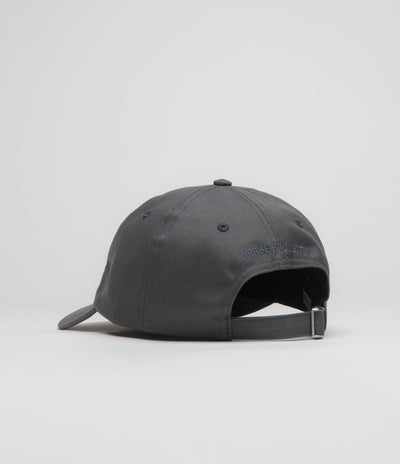 Norse Projects Twill Sports Cap in Magnet Grey