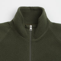 Norse Projects Tycho Pile Fleece Full Zip Jacket in Ivy Green thumbnail