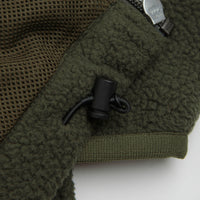 Norse Projects Tycho Pile Fleece Full Zip Jacket in Ivy Green thumbnail