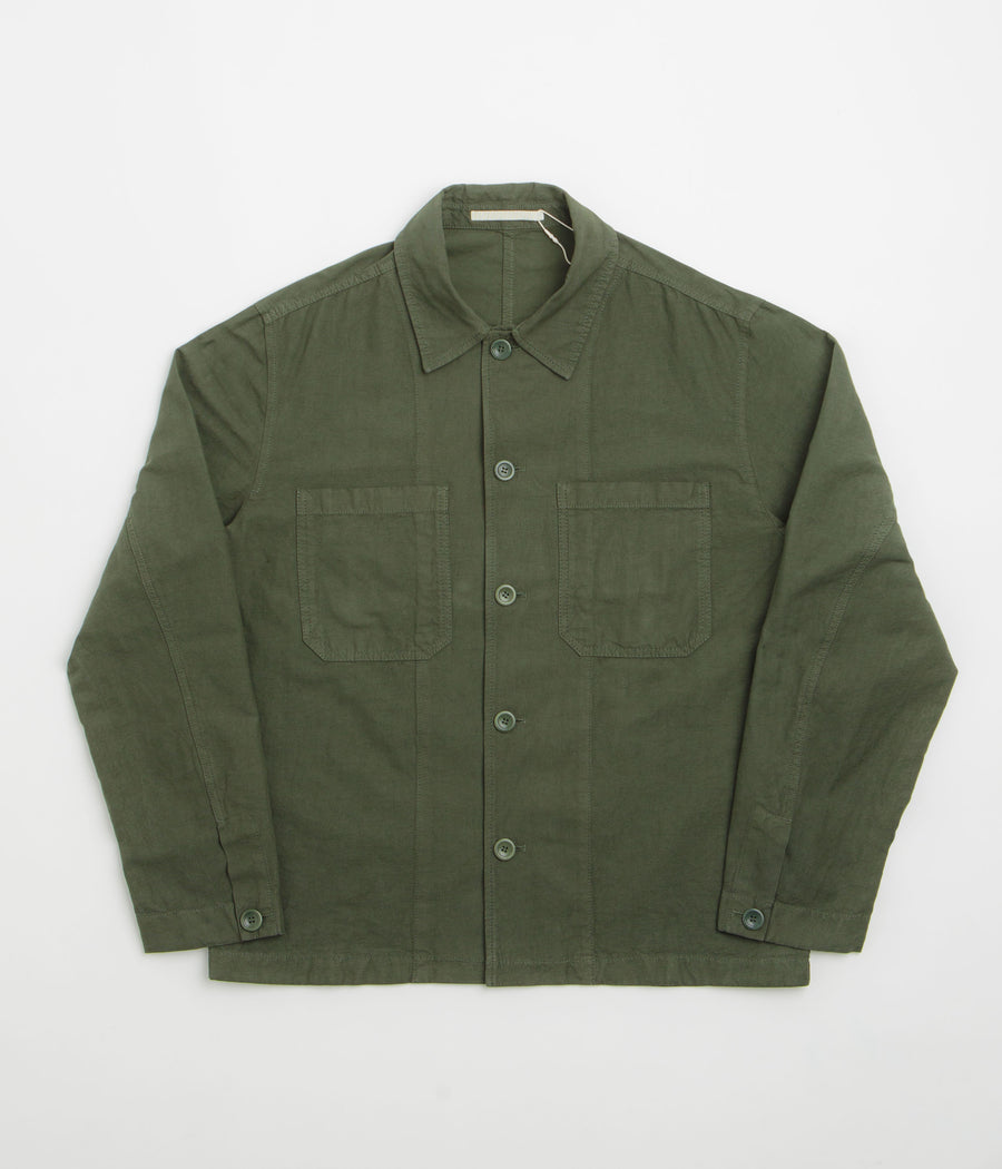Norse Projects Tyge Cotton Linen Overshirt - Spruce Green