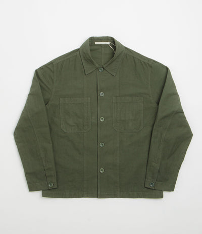 Norse Projects Tyge Cotton Linen Overshirt - Spruce Green