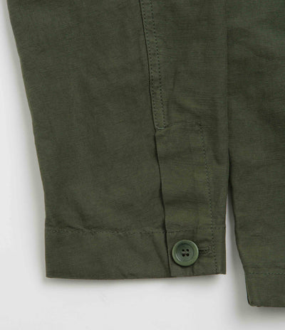 Norse Projects Tyge Cotton Linen Overshirt - Spruce Green