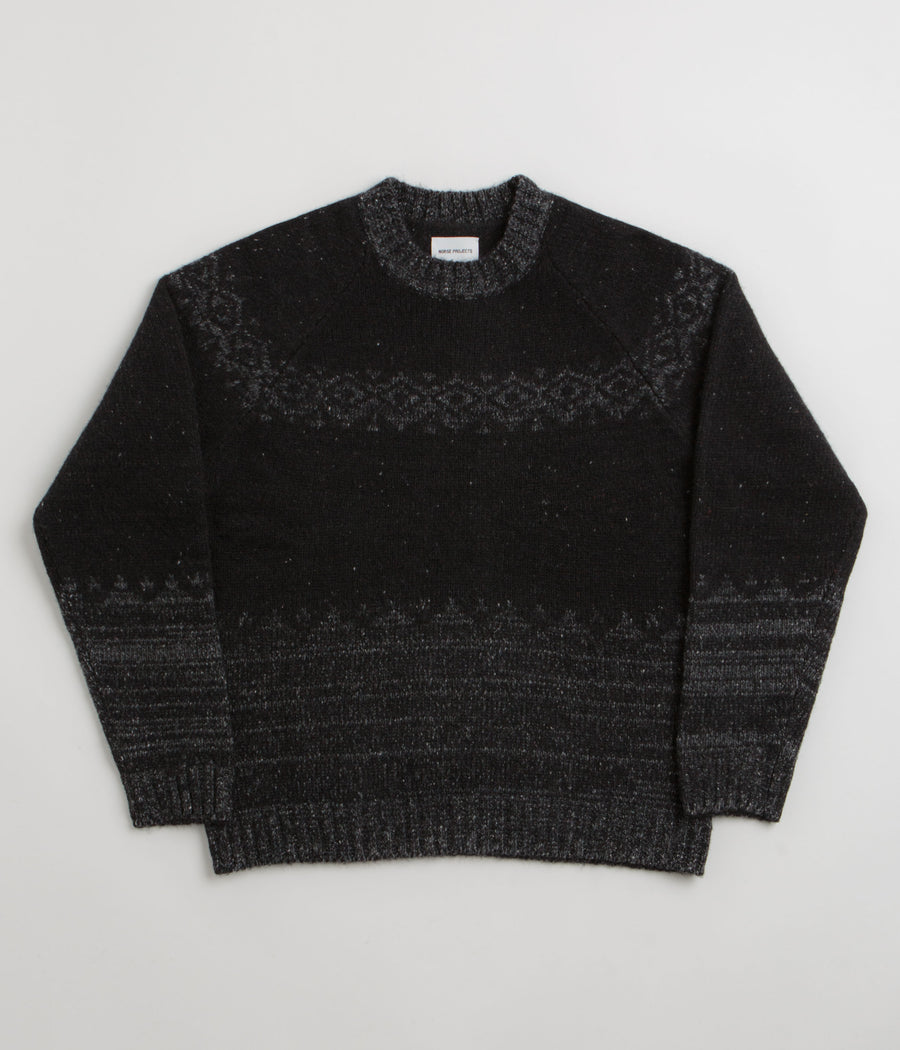 Norse Projects Ulf Crewneck Sweatshirt in Dark Grey Melange