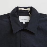Norse Projects Ulrik Wave Dye Overshirt in Dark Navy thumbnail