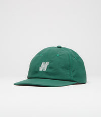 North N Logo Cap in Dark Green Nylon Taslan