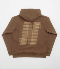 North N Logo Hoodie in Brown and Sand