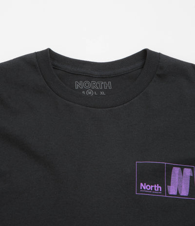 North N Logo T-Shirt - Black / Grape