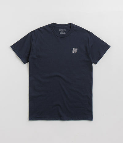 North N Logo T-Shirt in Navy and White