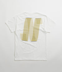 North N Logo T-Shirt in White and Black / Yellow