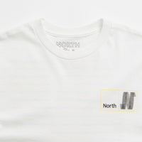 North N Logo T-Shirt in White and Black / Yellow thumbnail