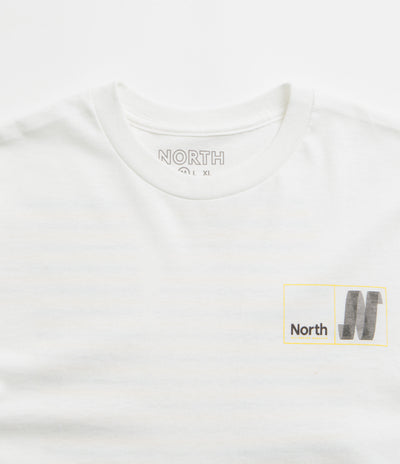 North N Logo T-Shirt in White and Black / Yellow
