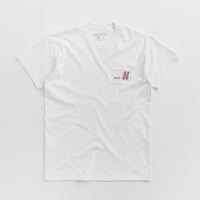 North N Logo T-Shirt - White / Crimson thumbnail