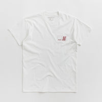 North N Logo T-Shirt - White / Crimson thumbnail