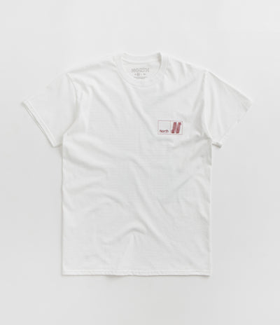 North N Logo T-Shirt - White / Crimson