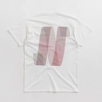 North N Logo T-Shirt - White / Crimson thumbnail