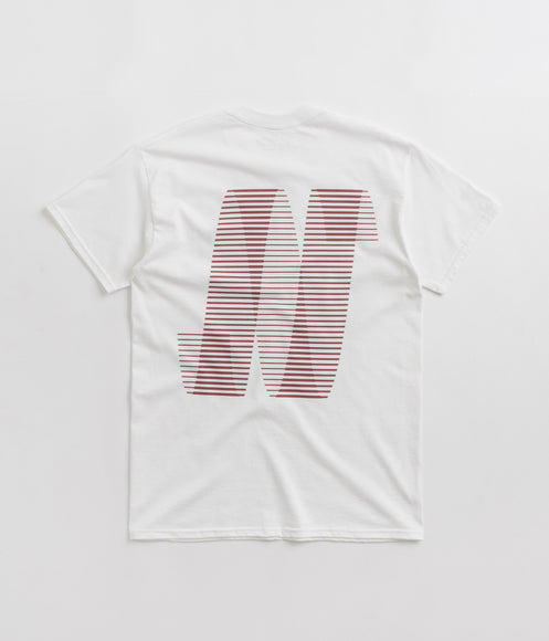 North N Logo T-Shirt - White / Crimson