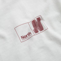 North N Logo T-Shirt - White / Crimson thumbnail