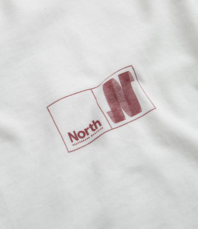 North N Logo T-Shirt - White / Crimson