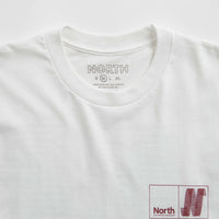 North N Logo T-Shirt - White / Crimson thumbnail