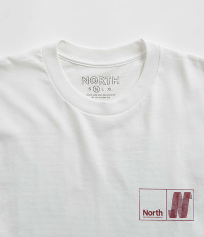 North N Logo T-Shirt - White / Crimson