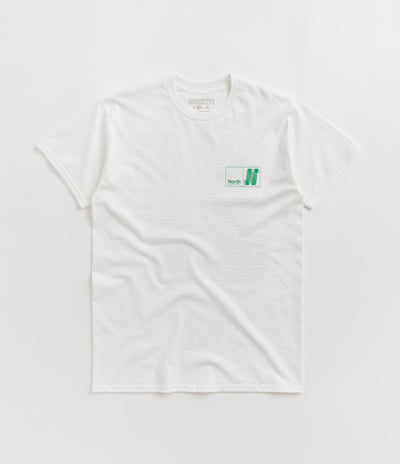 North N Logo T-Shirt - White / Green / White