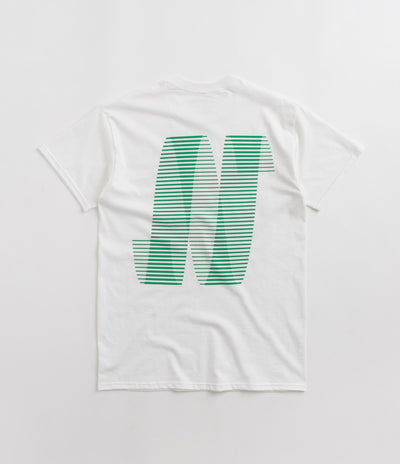 North N Logo T-Shirt - White / Green / White
