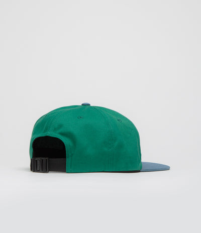 North N Logo Two Tone Cap in Green and Navy