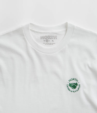 North Supplies Logo Embroidered T-Shirt - White / Green