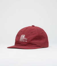 North Zodiac Cap in Burgundy Nylon Ripstop