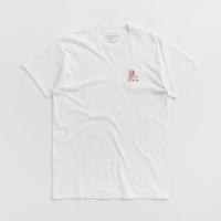 North Zodiac Logo Embroidered T-Shirt - White / Burgundy thumbnail