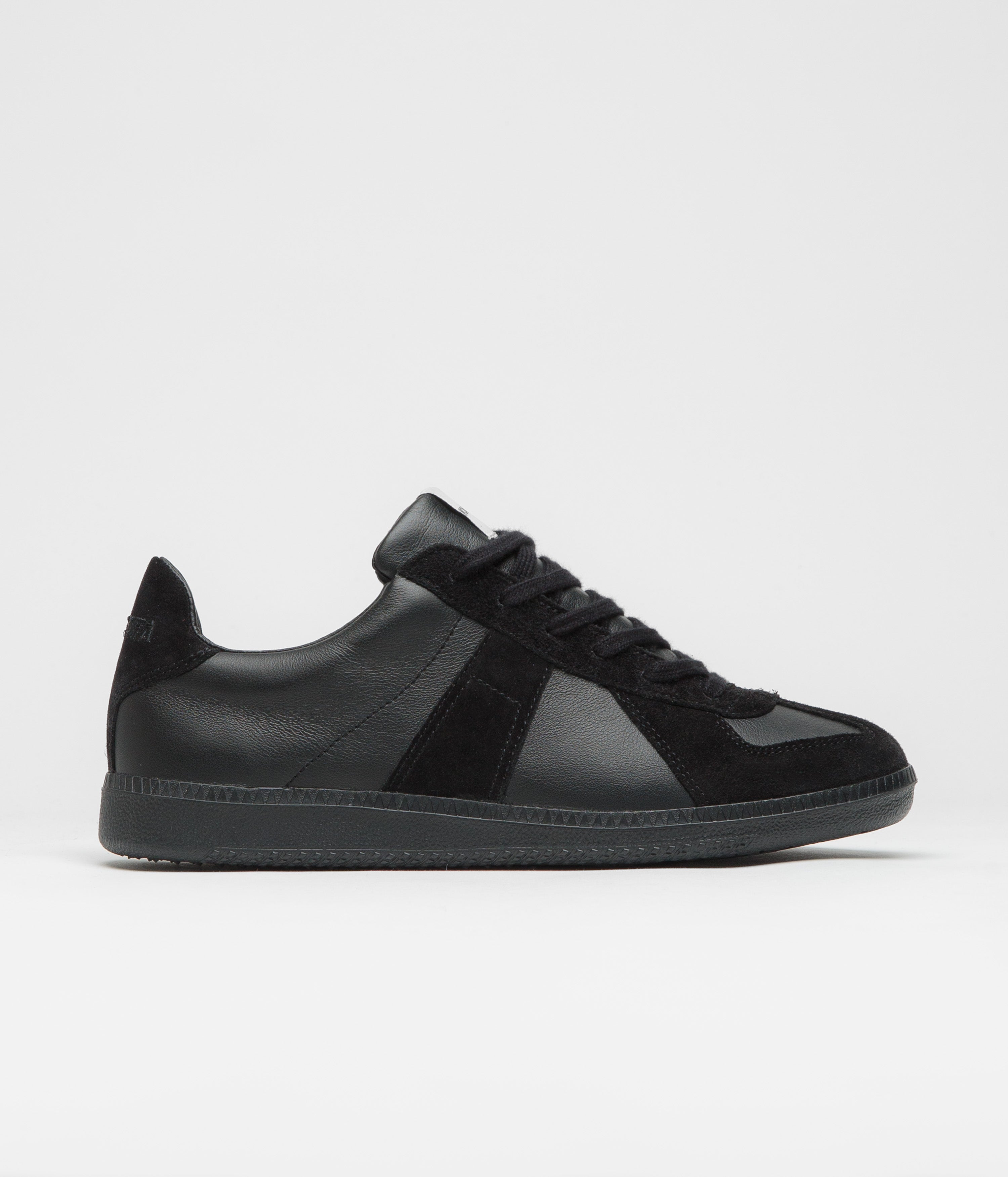 Novesta All Leather German Army Trainer Shoes in All Black