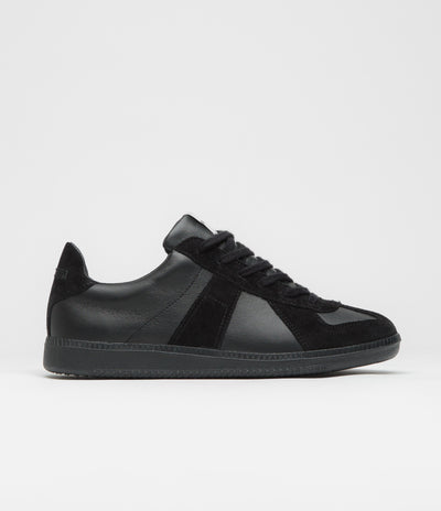 Novesta All Leather German Army Trainer Shoes - All Black