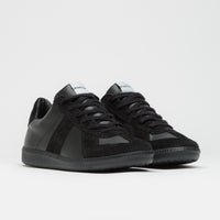 Novesta All Leather German Army Trainer Shoes - All Black thumbnail