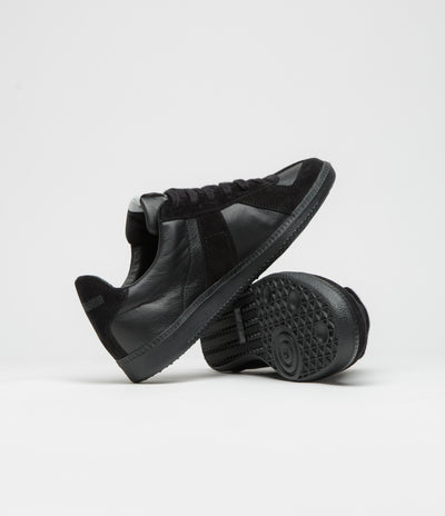 Novesta All Leather German Army Trainer Shoes - All Black