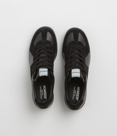 Novesta All Leather German Army Trainer Shoes - All Black