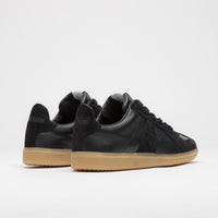 Novesta All Leather German Army Trainer Shoes - Black / Transparent thumbnail