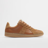 Novesta All Leather German Army Trainer Shoes - Cashew thumbnail