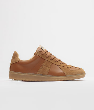 Novesta All Leather German Army Trainer Shoes - Cashew