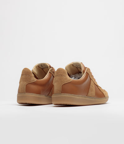Novesta All Leather German Army Trainer Shoes - Cashew