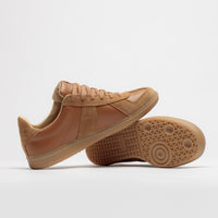 Novesta All Leather German Army Trainer Shoes - Cashew thumbnail