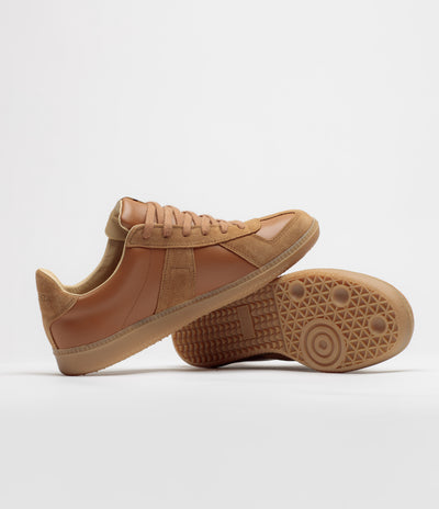 Novesta All Leather German Army Trainer Shoes - Cashew