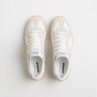 Novesta All Leather German Army Trainer Shoes - White / Transparent thumbnail