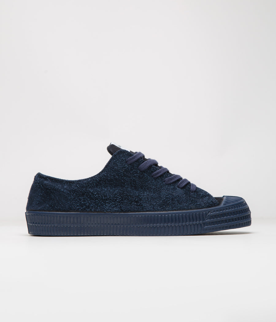 Novesta Star Master Hairy Suede Shoes in Navy
