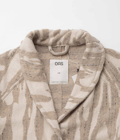 OAS Linen Terry Statement Robe in Fern