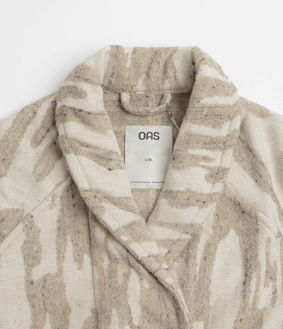 OAS Linen Terry Statement Robe in Fern