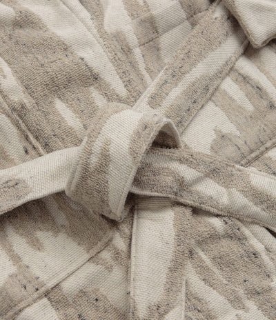 OAS Linen Terry Statement Robe in Fern