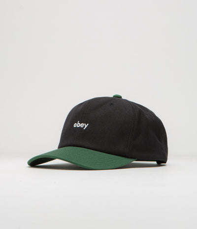 Obey 2 Tone Lowercase Cap in Black Multi