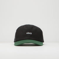 Obey 2 Tone Lowercase Cap in Black Multi thumbnail