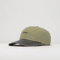 Obey 2 Tone Lowercase Cap in Pigment Khaki Multi thumbnail